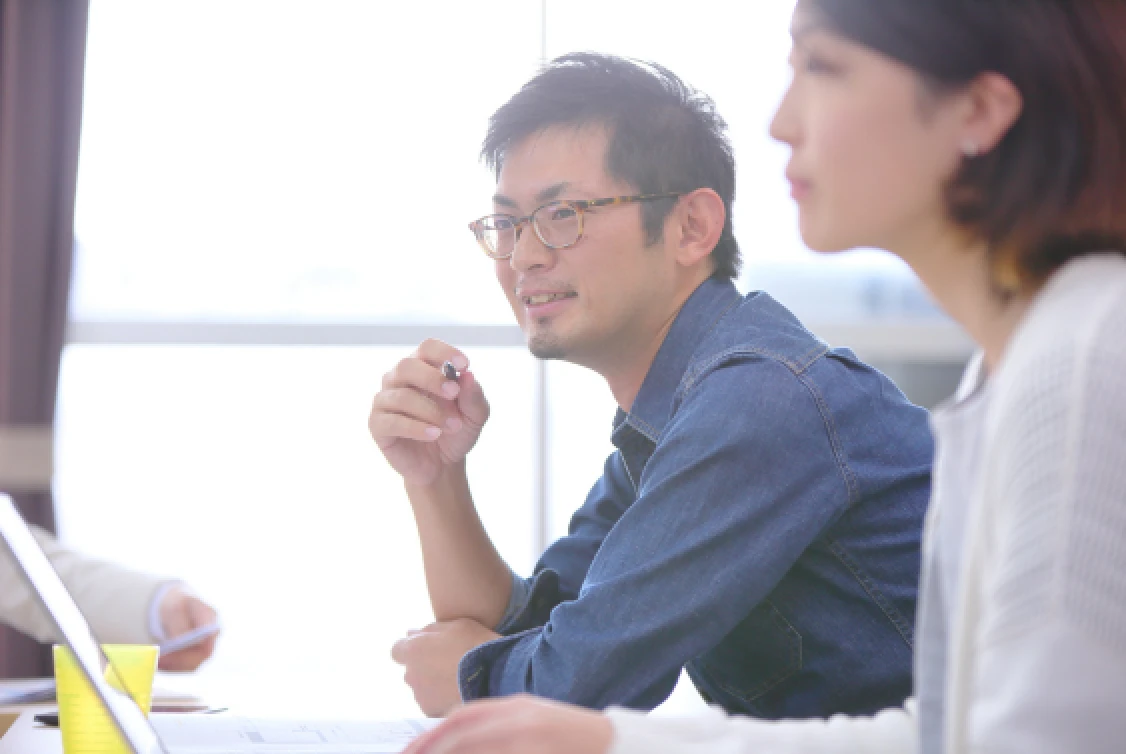 お客様との商談の様子