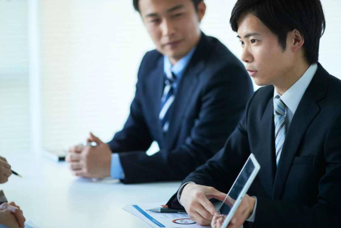 お客様との面談の様子