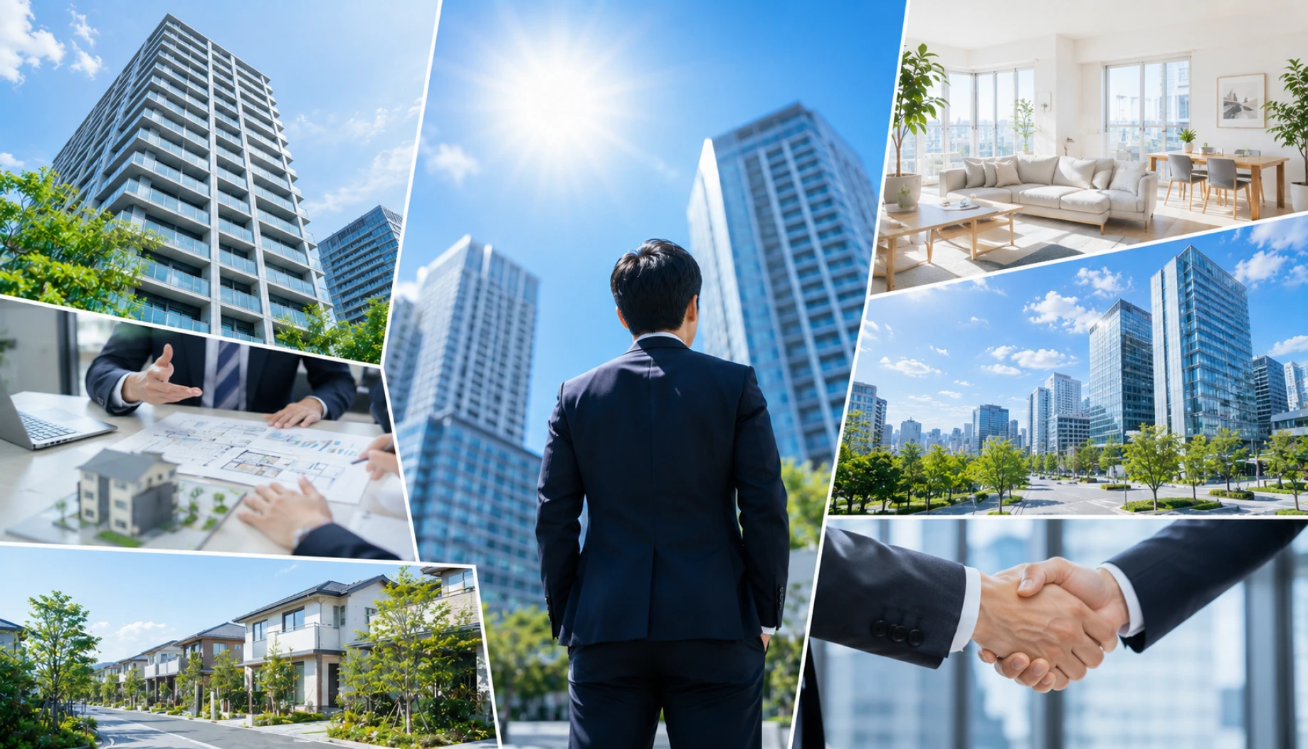 不動産事業のイメージコラージュ